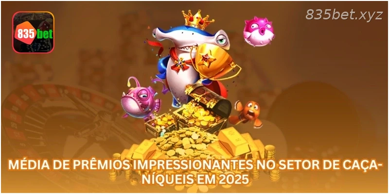 Média de prêmios impressionantes no setor de caça-níqueis em 2025.